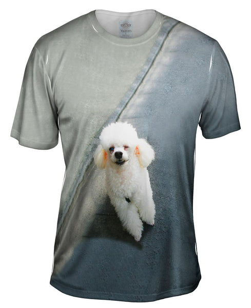 Winking Poodle Mens T-Shirt