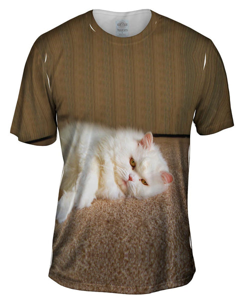 Sleepy Cat Mens T-Shirt