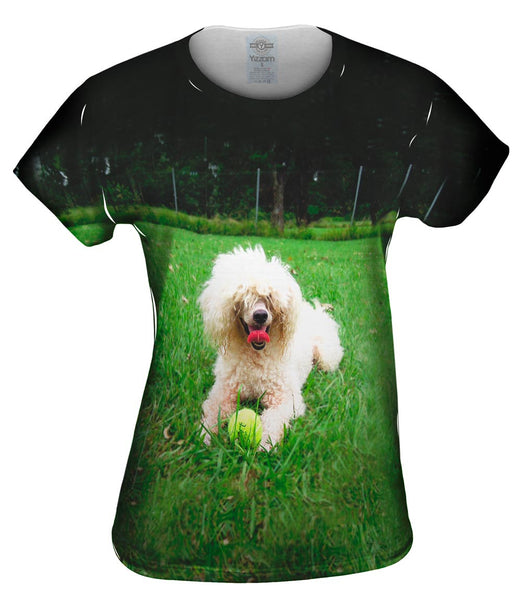 Shaggy Haired Poodle Womens Top