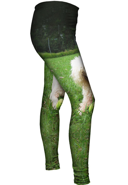 Shaggy Haired Poodle&nbsp;Womens Leggings