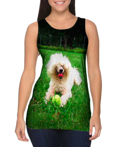 Shaggy Haired Poodle&nbsp;Womens Tank Top