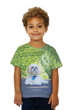 Kids Poodle On Highway