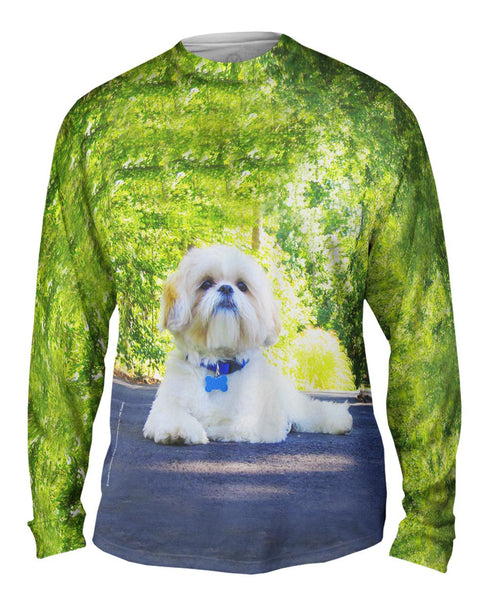Poodle On Highway&nbsp;Mens Long Sleeve