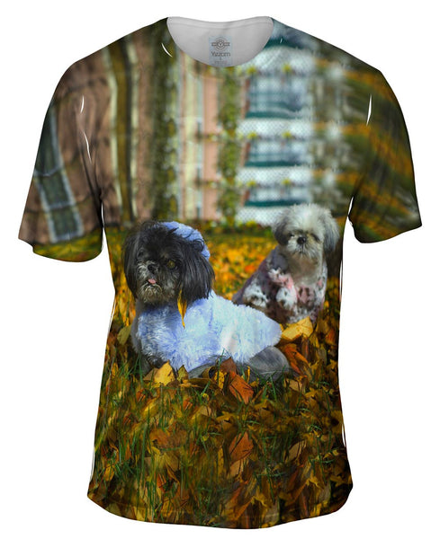 Poodles In Fall&nbsp;Mens T-Shirt