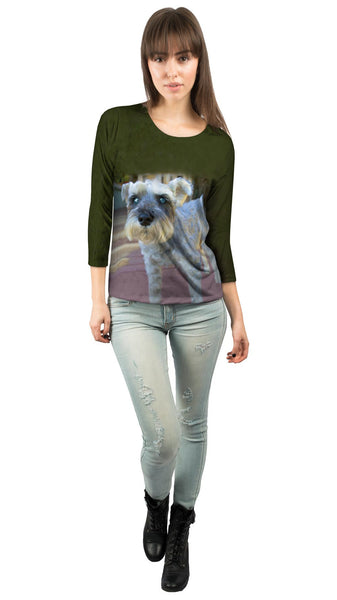 Curious Schnauzer&nbsp;Womens 3/4 Sleeve