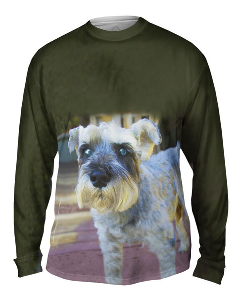 Curious Schnauzer&nbsp;Mens Long Sleeve