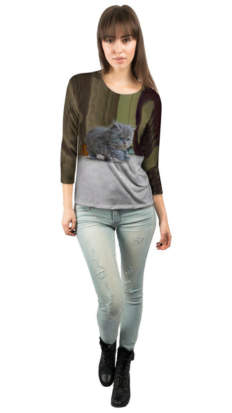 Strut Kitty Cat&nbsp;Womens 3/4 Sleeve