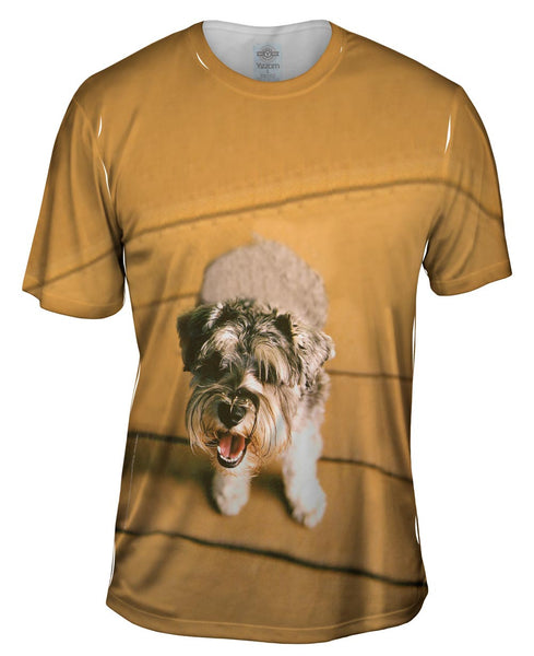 Mini Schnauzer Barking Mens T-Shirt
