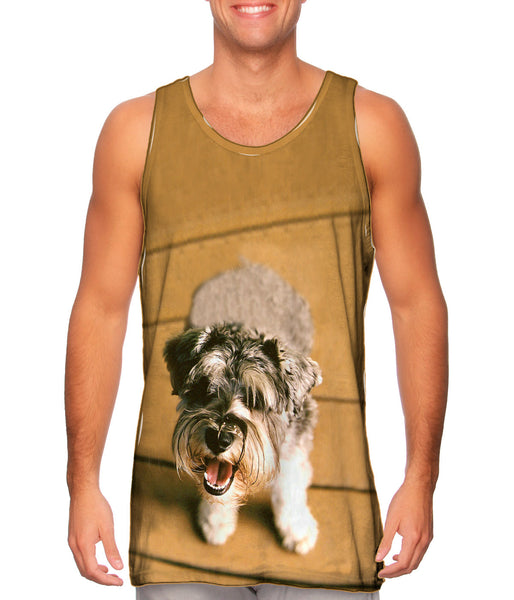 Mini Schnauzer Barking Mens Tank Top