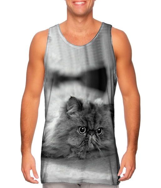 Transfixed Kitty Cat Mens Tank Top