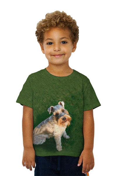 Kids Photo Loving Schnauzer&nbsp;Kids T-Shirt