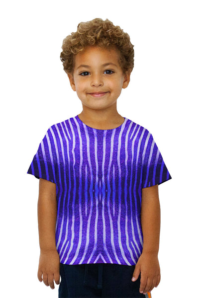 Kids Blue Zebra Stripes&nbsp;Kids T-Shirt