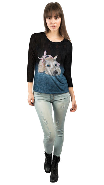Blue Rug Schnauzer&nbsp;Womens 3/4 Sleeve