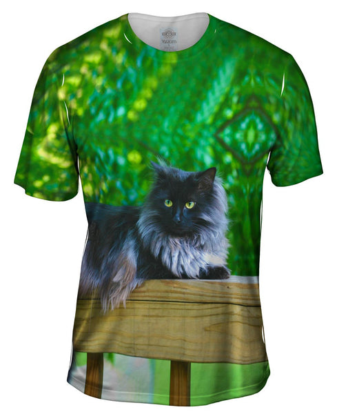 Black Cat Deep Mens T-Shirt