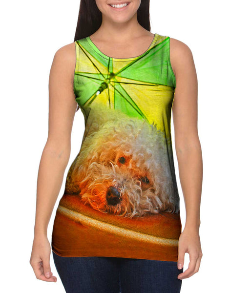 Beach Bum Poodle&nbsp;Womens Tank Top