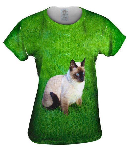 Tranquil Siamese Cat Womens Top