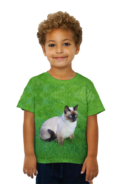 Kids Tranquil Siamese Cat&nbsp;Kids T-Shirt