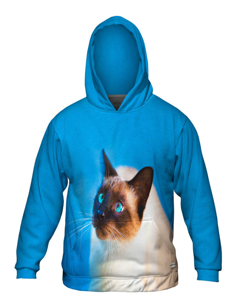 Gorgeous Eyes Siamese Cat Mens Hoodie Sweater