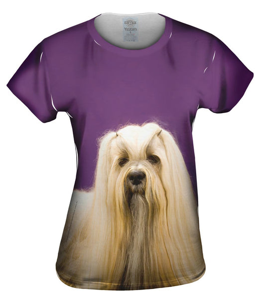 Long Haired Maltese Beauty Womens Top