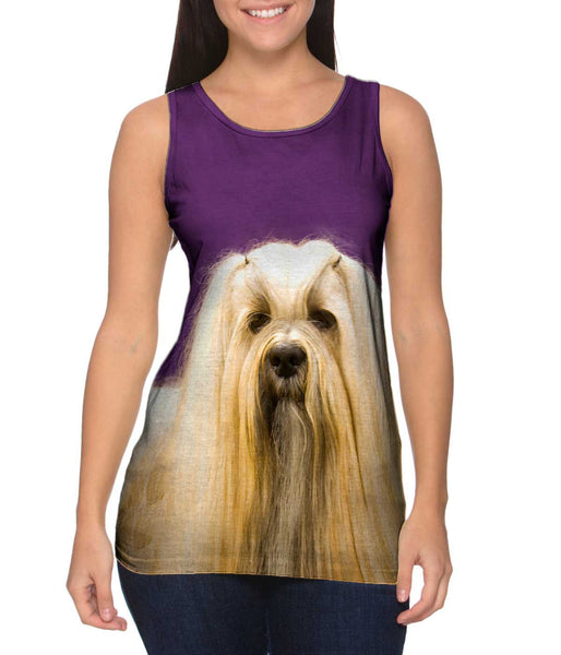 Long Haired Maltese Beauty&nbsp;Womens Tank Top