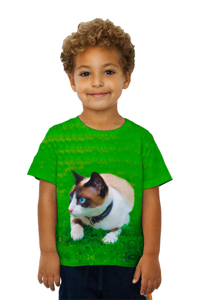 Kids Ready To Pounce House Cat&nbsp;Kids T-Shirt