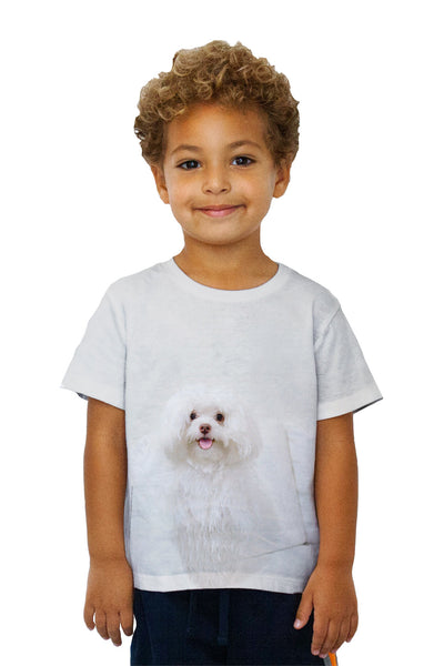 Kids White Wash Maltese&nbsp;Kids T-Shirt