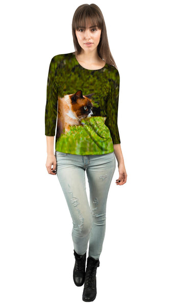 Cat On The Prowl&nbsp;Womens 3/4 Sleeve