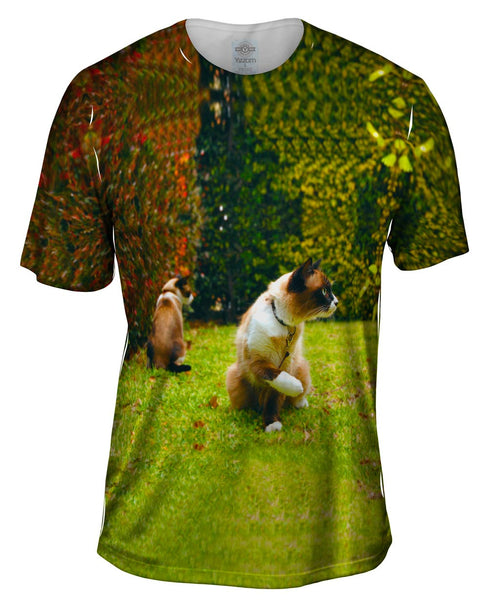 Friendly Cat Mens T-Shirt