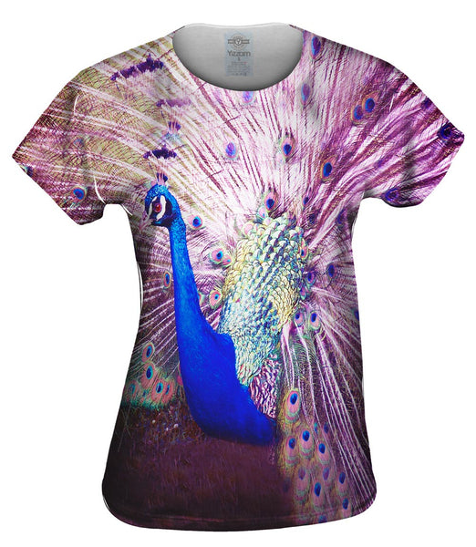 Peacock In Bloom Womens Top