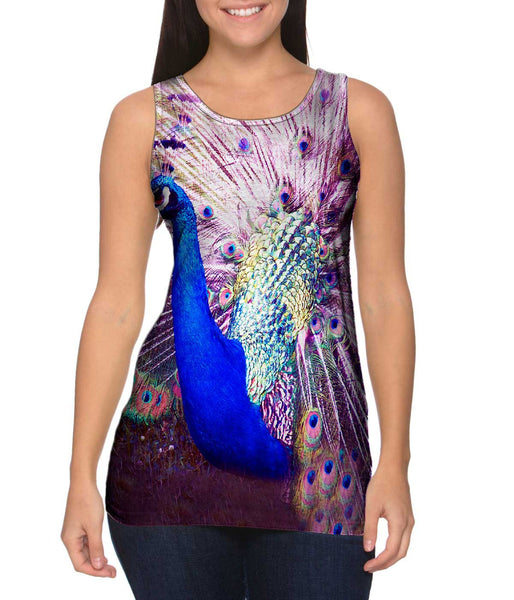 Peacock In Bloom&nbsp;Womens Tank Top