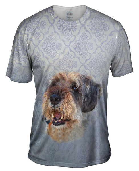 Smiling Decorator Puppy Mens T-Shirt