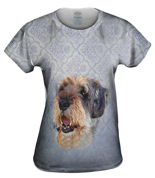 Smiling Decorator Puppy Womens Top