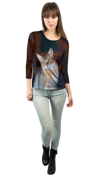 Confused Cat&nbsp;Womens 3/4 Sleeve
