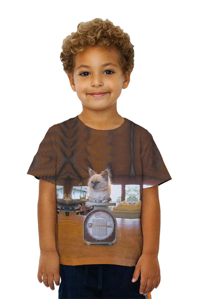 Kids Heavy Weight Boxer Kitty Cat&nbsp;Kids T-Shirt