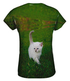White Lawn Kitty Cat