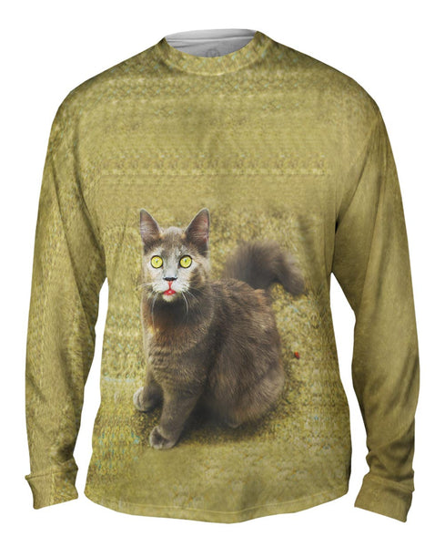 Wow Brown Cat&nbsp;Mens Long Sleeve