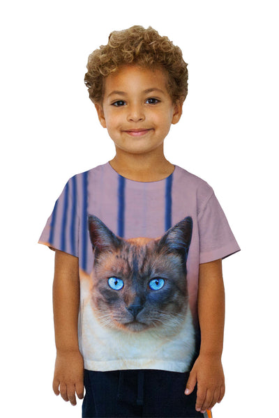 Kids Sapphire Eyes Cat&nbsp;Kids T-Shirt