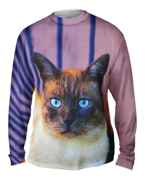 Sapphire Eyes Cat&nbsp;Mens Long Sleeve