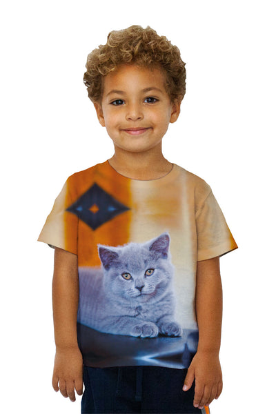 Kids Purple Cat&nbsp;Kids T-Shirt