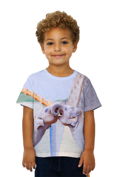 Kids Elephant Kiss&nbsp;Kids T-Shirt