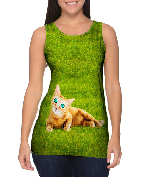 Cool Cat Bright Eyes&nbsp;Womens Tank Top