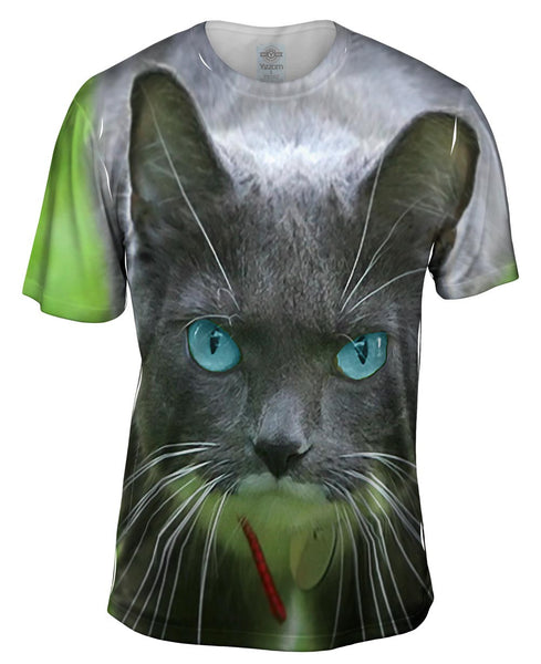 Smokey Cat Mens T-Shirt