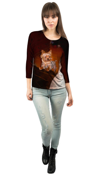 Yorkie Loves Attention Womens 3/4 Sleeve
