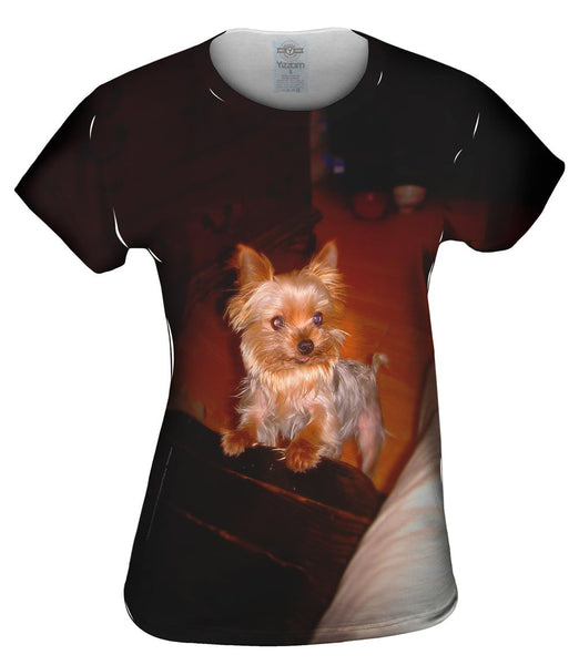 Yorkie Loves Attention Womens Top