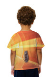 Kids Cat Orange Background