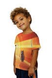 Kids Cat Orange Background