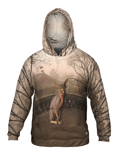 Sphynx Cat Sunset Mens Hoodie Sweater