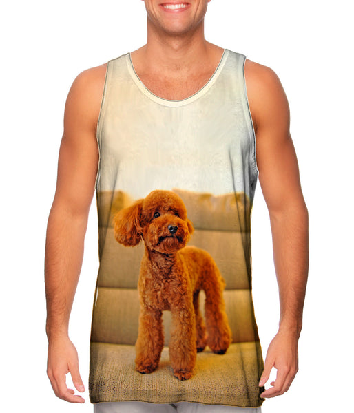 Toy Poodle Watching Closely&nbsp;Mens Tank Top