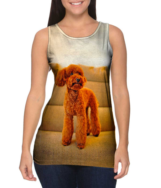 Toy Poodle Watching Closely&nbsp;Womens Tank Top