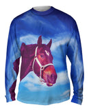 Lonesome Horse Cloudy Day
